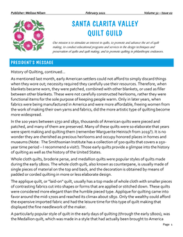 Santa Clarita Valley Quilt Guild