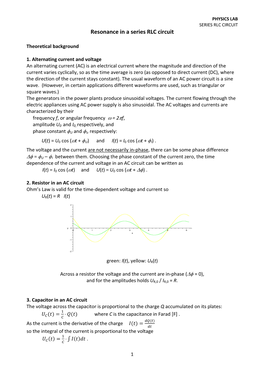 Resonance in a Series RLC Circuit