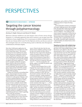 Targeting the Cancer Kinome Through Polypharmacology