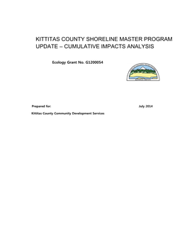 Kittitas County Shoreline Master Program Update – Cumulative Impacts Analysis