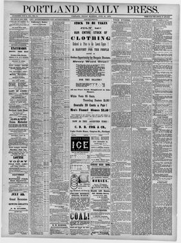 Portland Daily Press: June 28, 1878