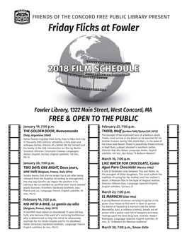 Friday Flicks at Fowler