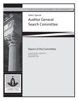 Auditor General Search Committee