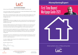 First Time Buyers' Mortgage Guide 2021