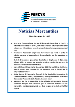 Noticias Mercantiles 31De Octub Re De 2017