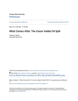 &lt;I&gt;Exxon Valdez&lt;/I&gt; Oil Spill