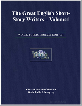 The Readers's Library the Great English Short-Story Writers Vol. I