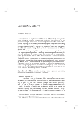 Ljubljana: City and Myth