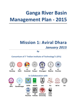 Ganga River Basin Management Plan - 2015