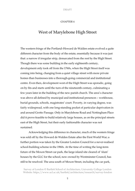 Chapter 4: West of Marylebone High Street