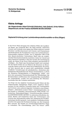 Kleine Anfrage Der Abgeordneten Albert Schmidt (Hitzhofen), Halo Saibold, Ulrike Höfken- Deipenbrock Und Der Fraktion BÜNDNIS 90/DIE GRÜNEN