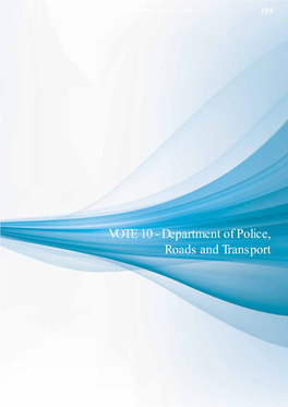 Department of Police, Roads and Transport 399