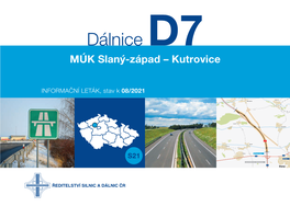 Dálnice D7 MÚK Slaný-Západ – Kutrovice