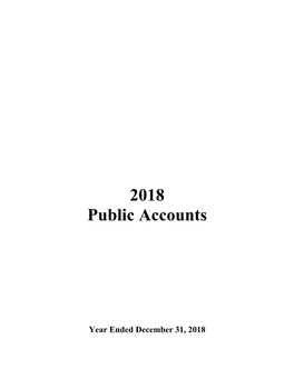 2018 Public Accounts