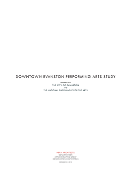 Downtown Evanston Performing Arts Study