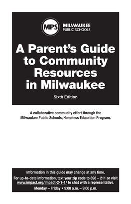 A Parent's Guide to Community Resources in Milwaukee