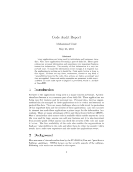 Code Audit Report