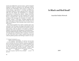 Is Black and Red Dead? Milk from Rich Suburbs and Redistributed It to Community Organisations in Working Class Suburbs