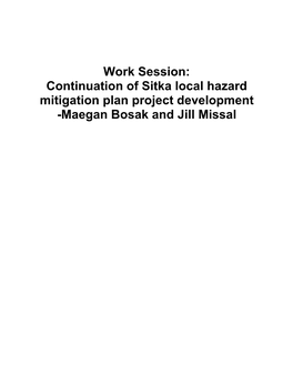 Sitka Mitigation Plan