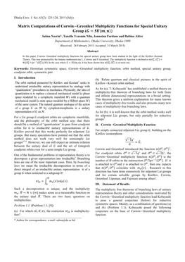 Matrix Computations of Corwin Greenleaf Multiplicity Functions for Special Unitary Group (