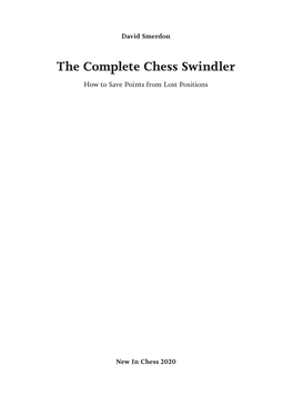 The Complete Chess Swindler