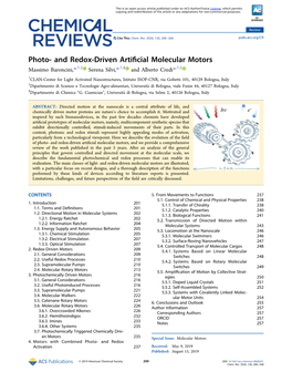 And Redox-Driven Artificial Molecular Motors