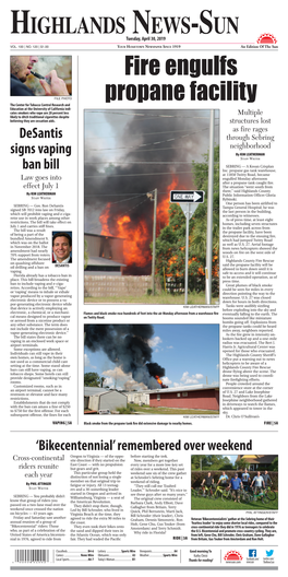 Fire Engulfs Propane Facility