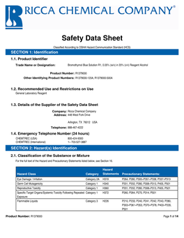 Safety Data Sheet