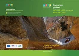 Ecotourism Guide to NATURA 2000 Network Areas on Crete