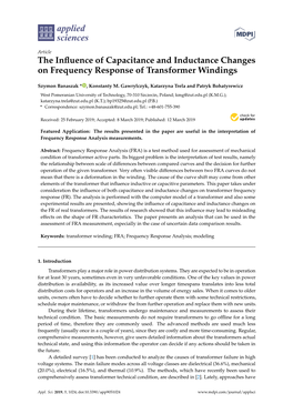 The Influence of Capacitance and Inductance Changes on Frequency