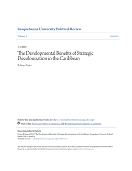 The Developmental Benefits of Strategic Decolonization in the Caribbean