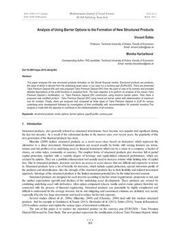 Analysis of Using Barrier Options to the Formation of New Structured Products