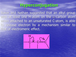 Hyperconjugation