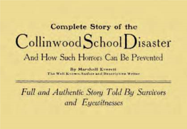 Complete Story of the Collinwood School Disaster, Part 1