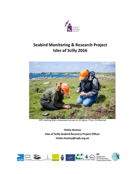 Seabird Monitoring & Research Project Isles of Scilly 2016