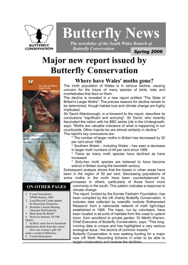 Butterfly Conservation South Wales Newsletter