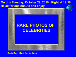 Rare Photos of Celebrities