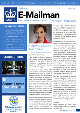 E-Mailmanalumni Newsletter by Alumni for Alumni