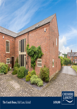 The Coach House, Hall Lane, Kelsall £450,000