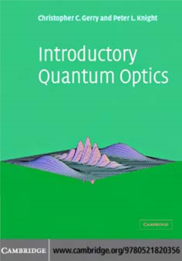 Introductory Quantum Optics