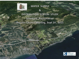 September 14, 2015 Water Supply & Distribution