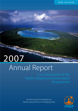 Annual Report of the Secretariat of the Pacific Regional Environment Programme