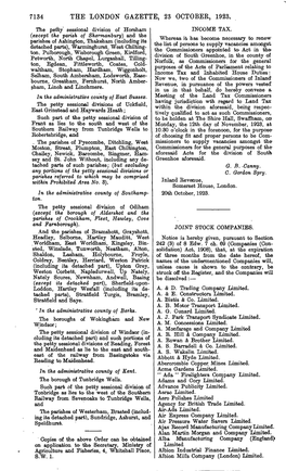 7134 the London Gazette, 23 October, 1923