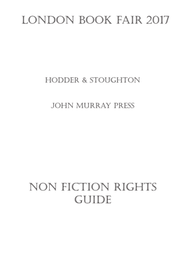 London Book FAIR 2017 Non Fiction RIGHTS Guide