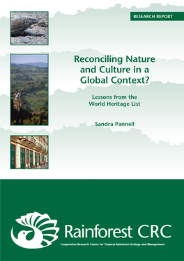 Reconciling Nature and Culture in a Global Context?