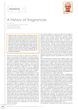 A History of Fragrances