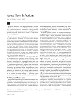 Acute Neck Infections Blair A