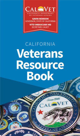 CALIFORNIA Veterans Resource Book 8TH EDITION