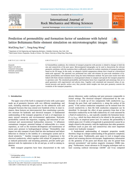 Prediction of Permeability and Formation Factor of Sandstone With