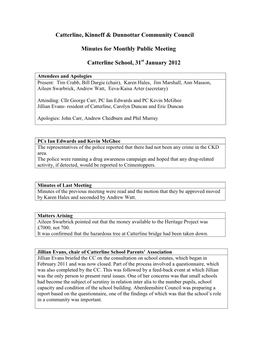 Catterline, Kinneff & Dunnottar Community Council